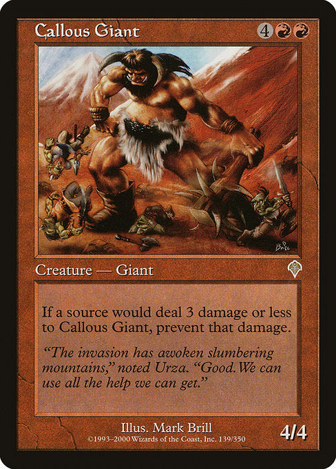 【Foil】【EN】無神経な巨人/Callous Giant [INV] 赤R No.139