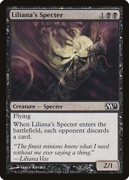 【Foil】【EN】リリアナの死霊/Liliana's Specter [M11] 黒C No.104