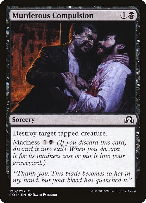 【Foil】【EN】殺人衝動/Murderous Compulsion [SOI] 黒C No.126