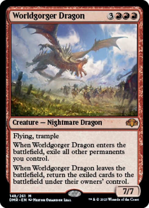 【EN】世界喰らいのドラゴン/Worldgorger Dragon [DMR] 赤M No.148