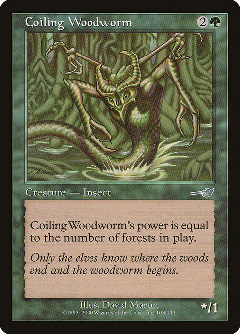 【EN】とぐろ木食い虫/Coiling Woodworm [NEM] 緑U No.103