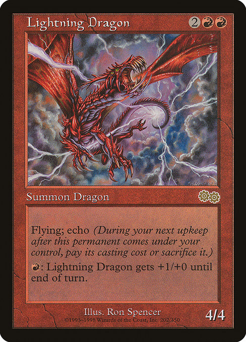 【EN】稲妻のドラゴン/Lightning Dragon [USG] 赤R No.202