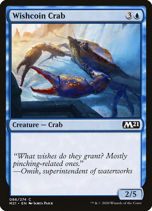【Foil】【EN】賽銭ガニ/Wishcoin Crab [M21] 青C No.86