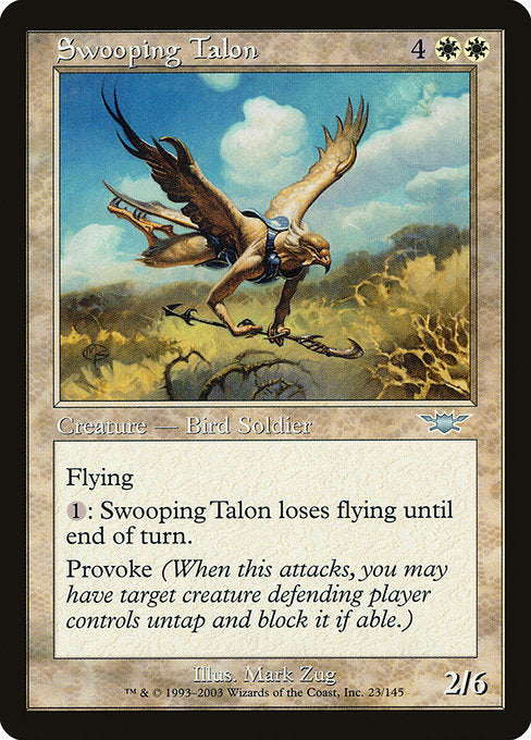 【Foil】【EN】急襲する鉤爪兵/Swooping Talon [LGN] 白U No.23