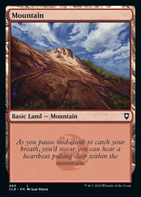 【Foil】【EN】山/Mountain [CLB] 無C No.466