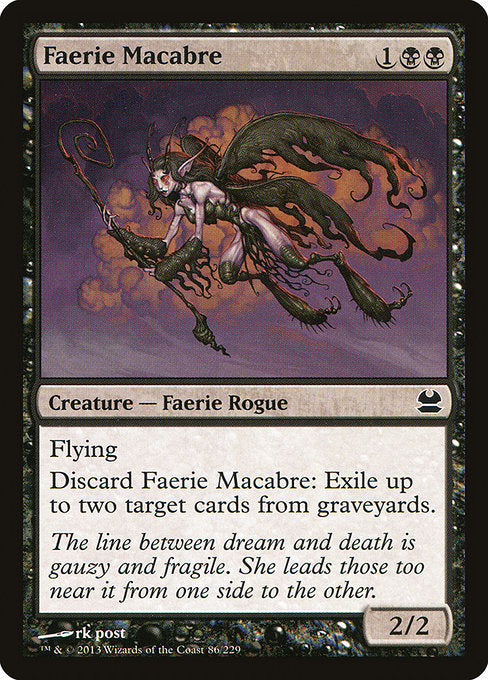 【Foil】【EN】フェアリーの忌み者/Faerie Macabre [MMA] 黒C No.86