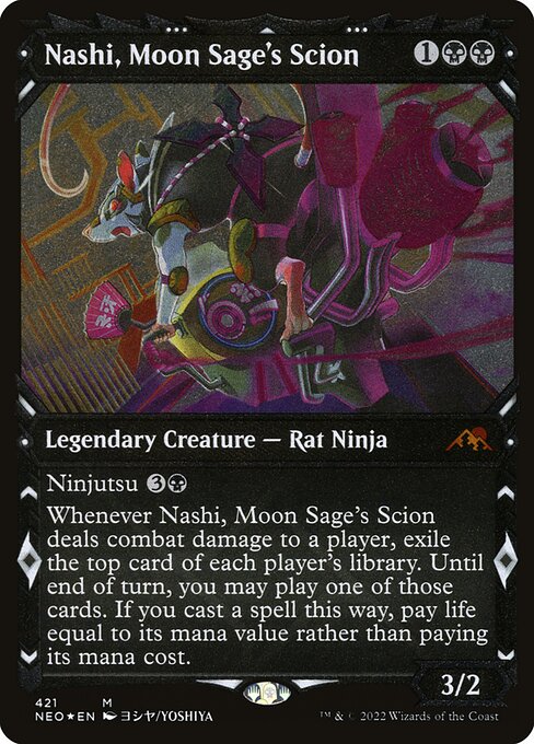 【EN】月の賢者の養子、ナシ/Nashi, Moon Sage's Scion [NEO] 黒M No.421