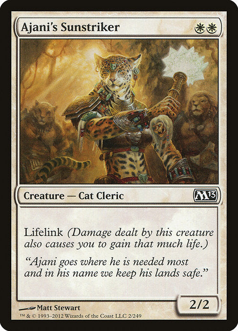 【Foil】【EN】アジャニの陽光弾手/Ajani's Sunstriker [M13] 白C No.2