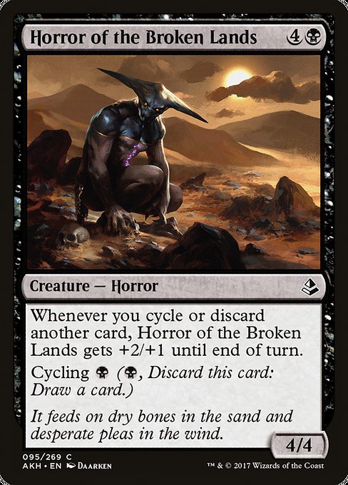 【EN】遺棄地の恐怖/Horror of the Broken Lands [AKH] 黒C No.95