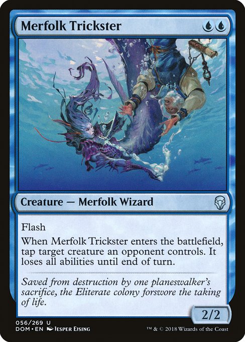 【EN】マーフォークのペテン師/Merfolk Trickster [DOM] 青U No.56