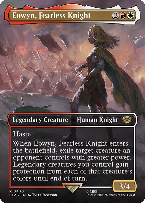 【Foil】【EN】恐れを知らぬ騎士、エオウィン/Éowyn, Fearless Knight [LTR] 金R No.430