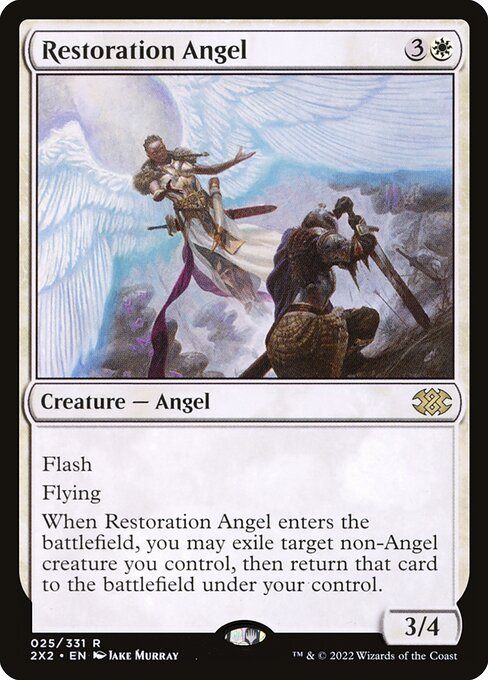 【Foil】【EN】修復の天使/Restoration Angel [2X2] 白R No.25