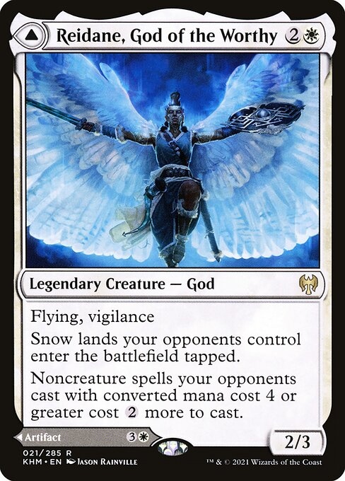 【Foil】【EN】Reidane, God of the Worthy // Valkmira, Protector's Shield [KHM] 混R No.21