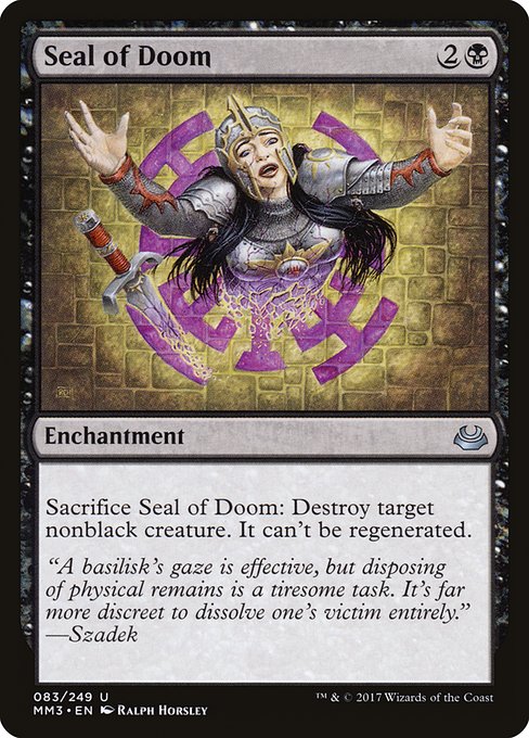 【EN】破滅の印章/Seal of Doom [MM3] 黒U No.83