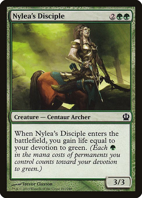 【EN】ナイレアの信奉者/Nylea's Disciple [THS] 緑C No.167