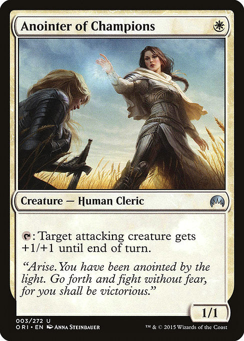 【Foil】【EN】勇者の選定師/Anointer of Champions [ORI] 白U No.3
