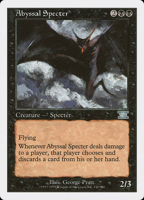 【EN】深淵の死霊/Abyssal Specter [6ED] 黒U No.110
