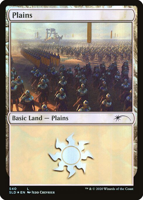 【Foil】【EN】平地/Plains [SLD] 無C No.540