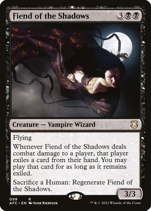 【EN】影の悪鬼/Fiend of the Shadows [AFC] 黒R No.99