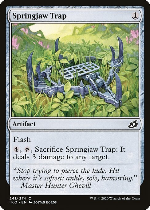 【Foil】【EN】トラバサミ/Springjaw Trap [IKO] 茶C No.241
