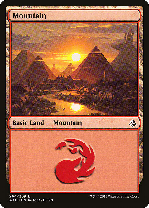 【Foil】【EN】山/Mountain [AKH] 無C No.264