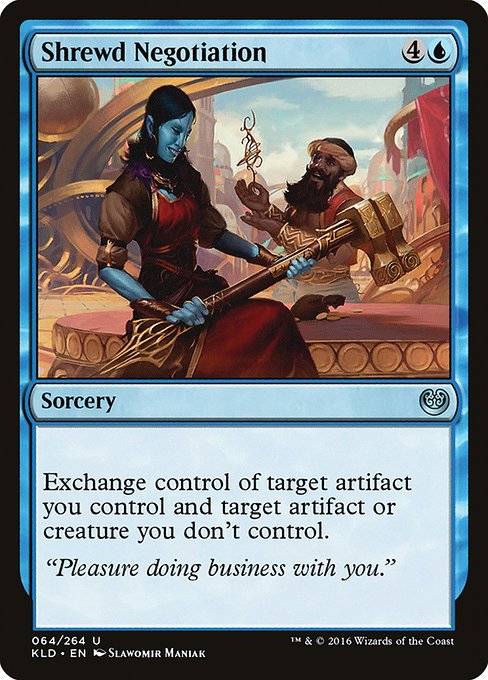 【Foil】【EN】巧みな交渉術/Shrewd Negotiation [KLD] 青U No.64