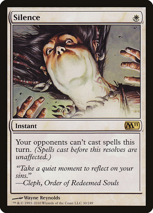 【Foil】【EN】Silence [M11] 白R No.30