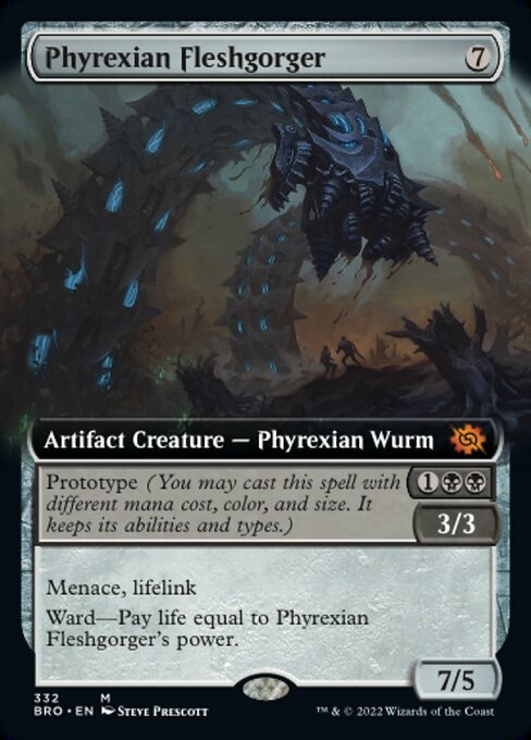 【Foil】【EN】ファイレクシアの肉体喰らい/Phyrexian Fleshgorger [BRO] 茶M No.332