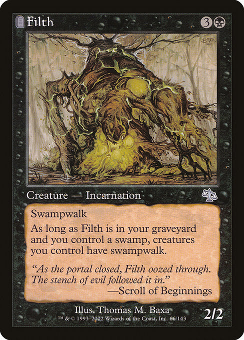 【Foil】【EN】不浄/Filth [JUD] 黒U No.66