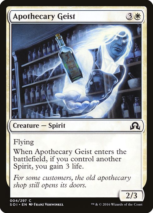 【EN】薬剤師の霊/Apothecary Geist [SOI] 白C No.4