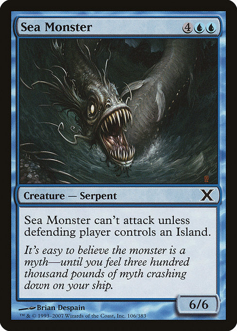 【Foil】【EN】シー・モンスター/Sea Monster [10E] 青C No.106