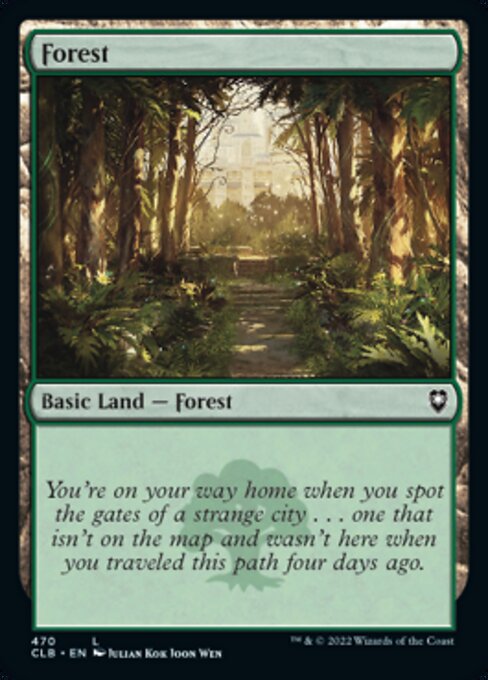 【Foil】【EN】森/Forest [CLB] 無C No.470