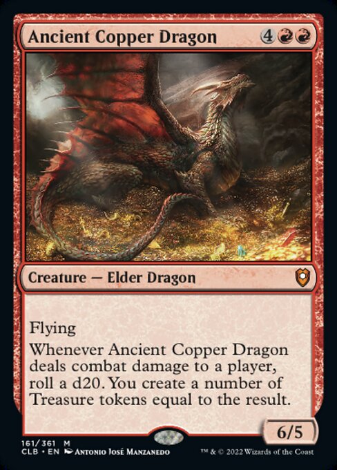 【Foil】【EN】エインシャント・カッパー・ドラゴン/Ancient Copper Dragon [CLB] 赤M No.161