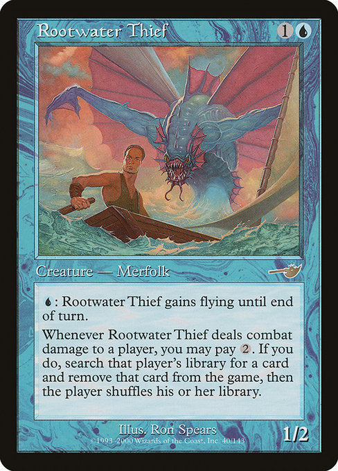 【Foil】【EN】ルートウォーターの泥棒/Rootwater Thief [NEM] 青R No.40