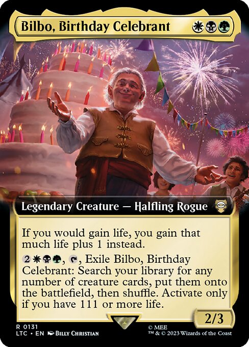 【EN】誕生日の主賓、ビルボ/Bilbo, Birthday Celebrant [LTC] 金R No.131