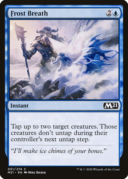 【Foil】【EN】霜のブレス/Frost Breath [M21] 青C No.51