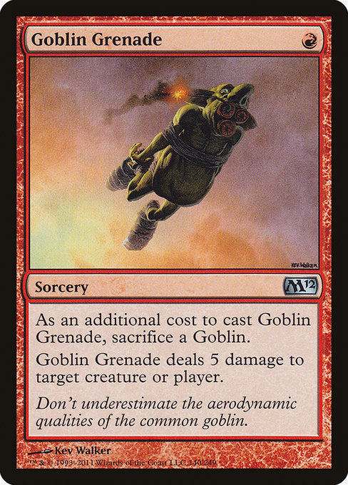 【EN】ゴブリンの手投げ弾/Goblin Grenade [M12] 赤U No.140