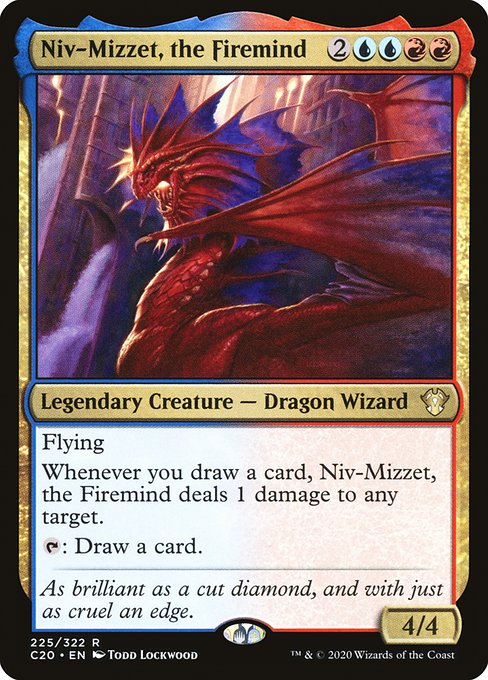 【EN】火想者ニヴ＝ミゼット/Niv-Mizzet, the Firemind [C20] 金R No.225