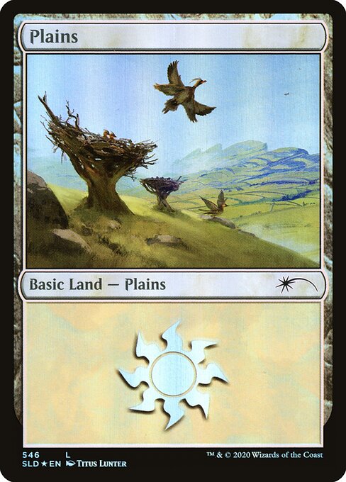 【Foil】【EN】平地/Plains [SLD] 無C No.546