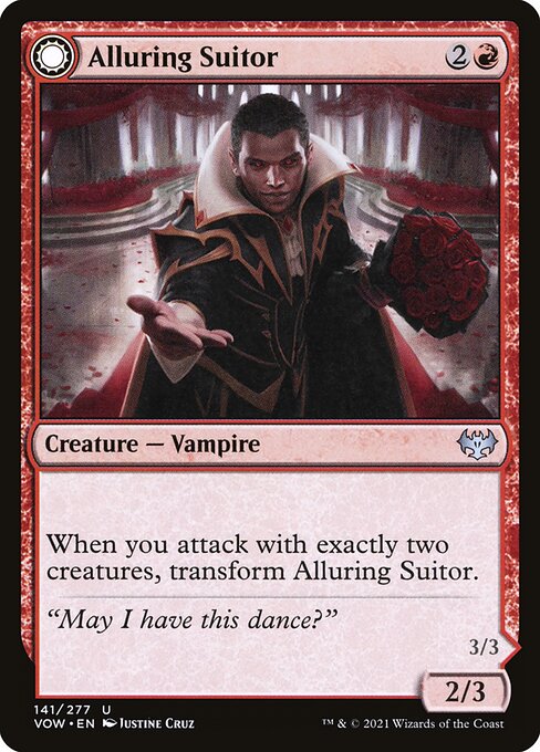 【Foil】【EN】Alluring Suitor // Deadly Dancer [VOW] 混U No.141