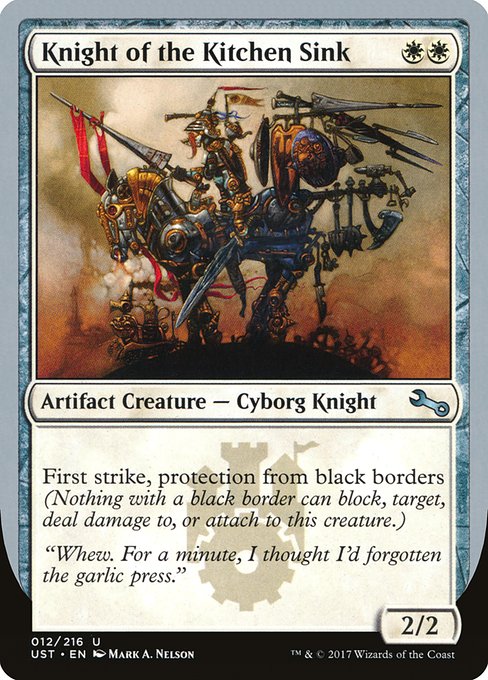 【Foil】【EN】Knight of the Kitchen Sink [UST] 茶U No.12a