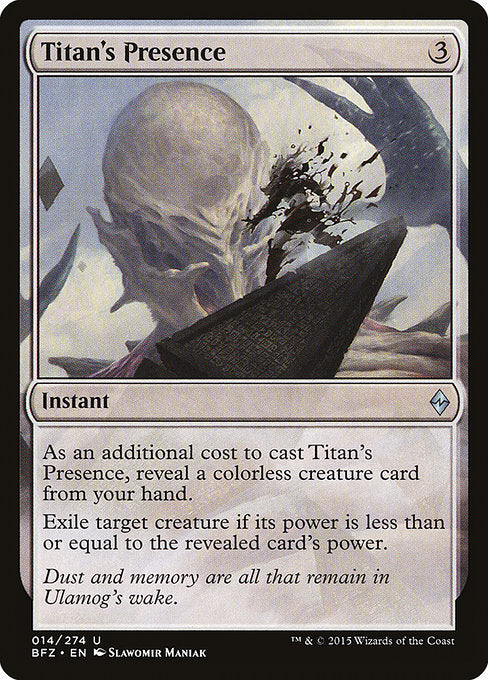 【Foil】【EN】タイタンの存在/Titan's Presence [BFZ] 無U No.14