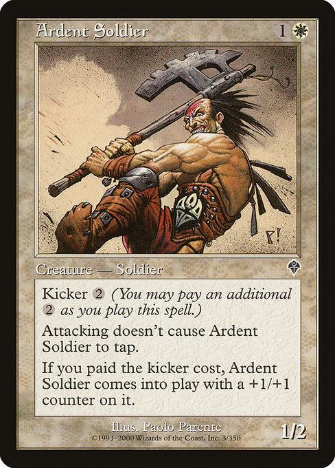 【Foil】【EN】献身的兵士/Ardent Soldier [INV] 白C No.3