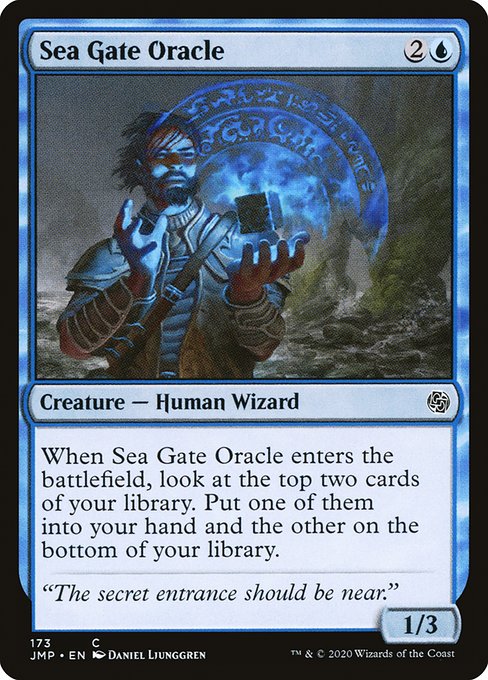 【EN】海門の神官/Sea Gate Oracle [JMP] 青C No.173