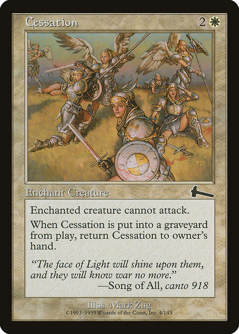 【Foil】【EN】休止/Cessation [ULG] 白C No.4