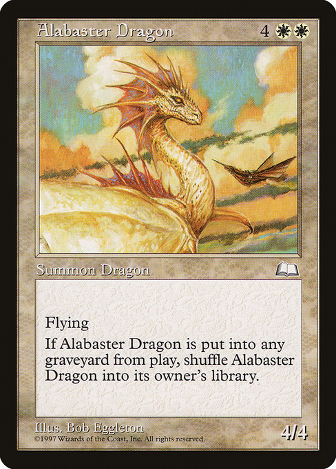 【EN】純白のドラゴン/Alabaster Dragon [WTH] 白R No.2