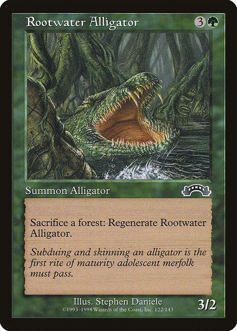 【EN】ルートウォーターのアリゲーター/Rootwater Alligator [EXO] 緑C No.122