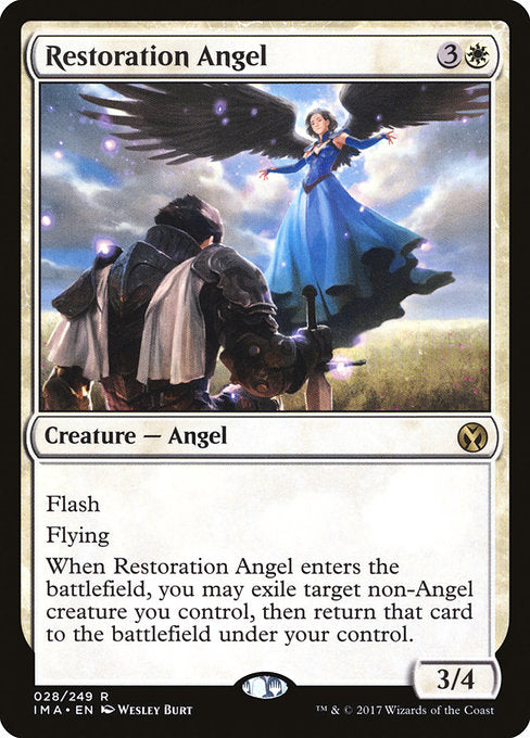 【Foil】【EN】修復の天使/Restoration Angel [IMA] 白R No.28