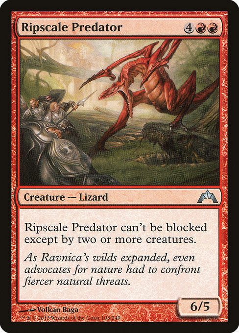 【EN】鱗剥ぎの捕食者/Ripscale Predator [GTC] 赤U No.103