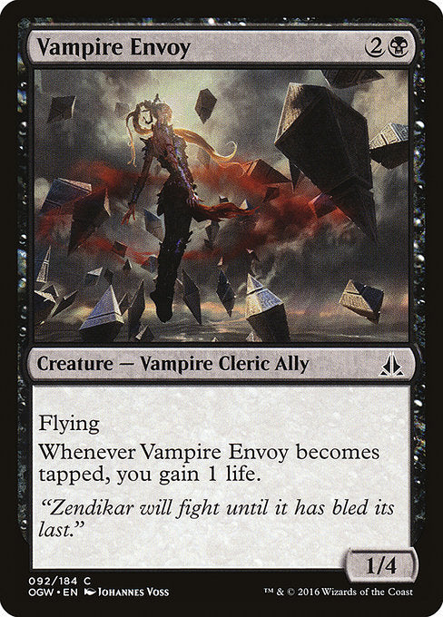 【Foil】【EN】吸血鬼の特使/Vampire Envoy [OGW] 黒C No.92